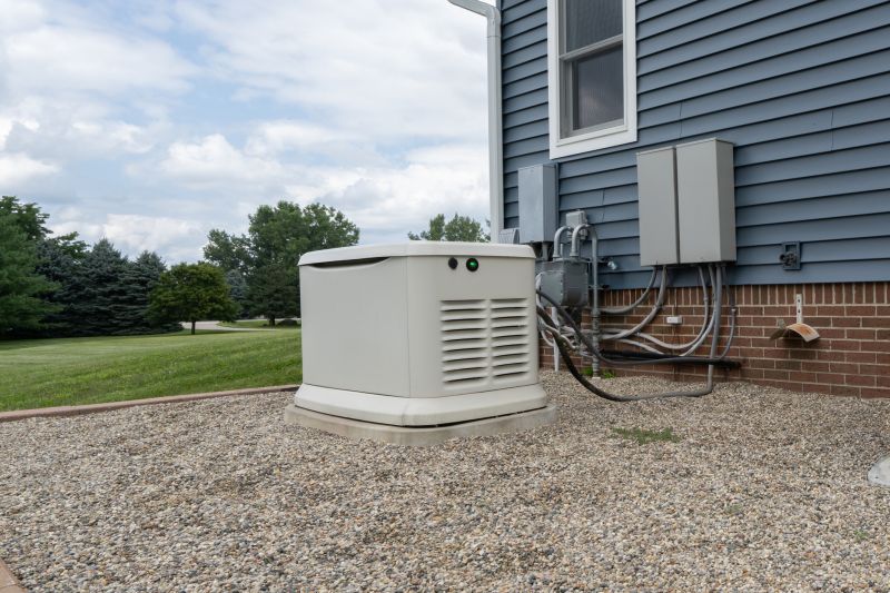 Residential Backup Generator in Operation